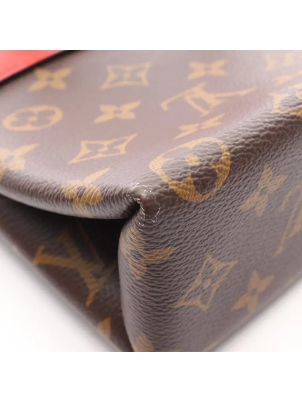 Louis Vuitton Handbag Locky BB Monogram Coquelicot 2-Way Coatingcanvas Leather